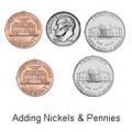 nickels and pennies