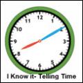 i know it. telling time
