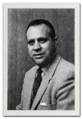 Black and white head-and-shoulders portrait of Principal Zepka. The picture was printed in the 1969 to 1970 FCPS directory.